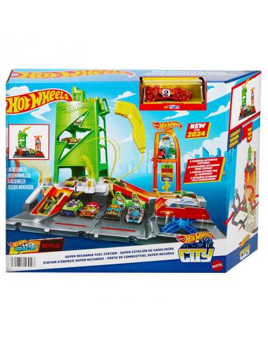 Pista Super Estacion de Gasolinera Hot Wheels
