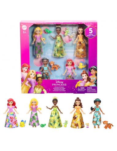 Blister 5 muñecas Princesas Disney