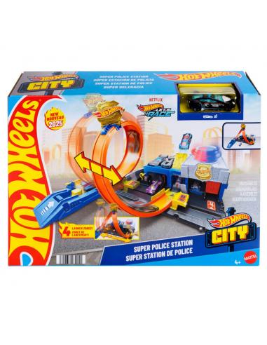 Pista Super Estacion de Policia City Hot Wheels