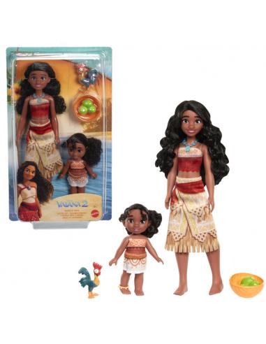 Blister 2 muñecas Vaiana &#38; Simea Vaiana Moana 2 Disney