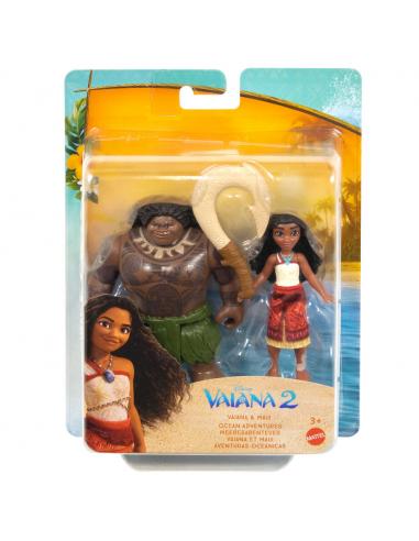 Blister 2 muñecos Vaiana &#38; Maui Vaiana Moana 2 Disney
