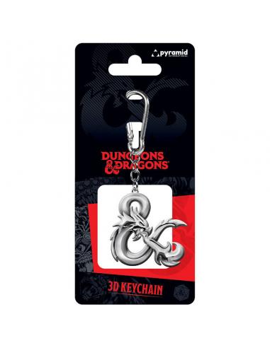 Llavero 3D Ampersand Logo Dragones y Mazmorras 6cm