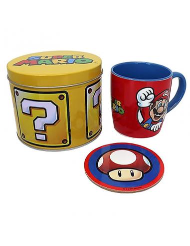 Set Taza y Posavasos Golden Super Mario Bros