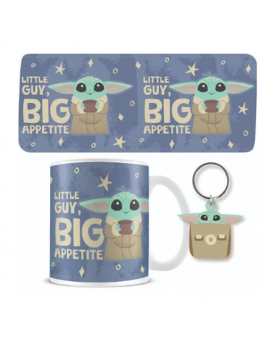 Set Taza y llavero Grogu Mandalorian Star Wars