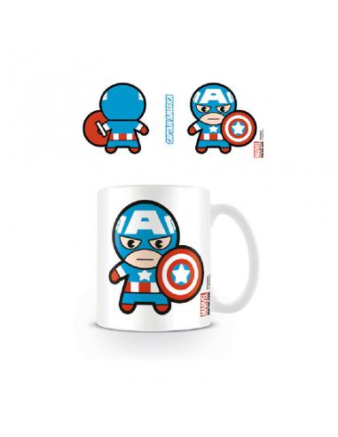 Taza Kawaii Capitan America Marvel 315ml