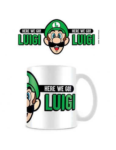Taza Here We Go Luigi Super Mario Nintendo