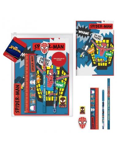 Set papeleria con libreta Spiderman Marvel