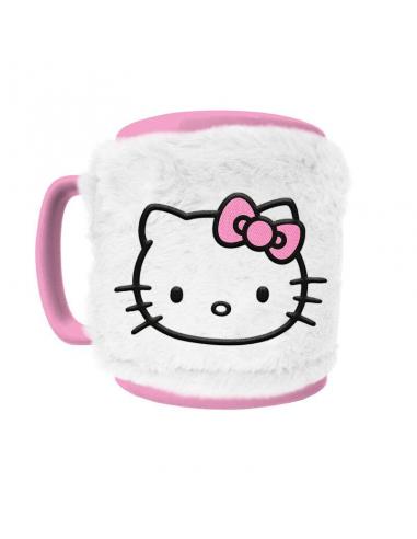 Taza funda de peluche Hello Kitty 440ml
