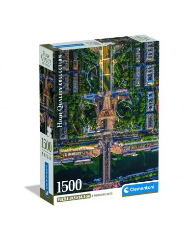 Puzzle Flying Over Paris High Quality 1500pzs