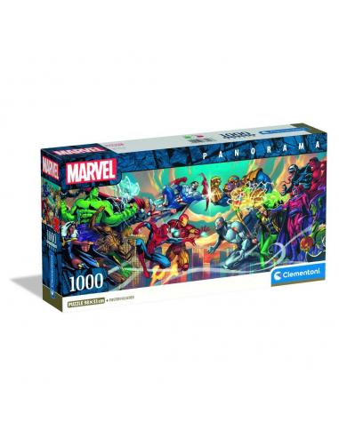 Puzzle Panorama Heroes vs Villanos Marvel 1000pzs