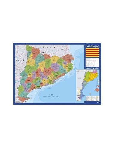 Vade tapete escritorio Mapa Cataluña Catalan