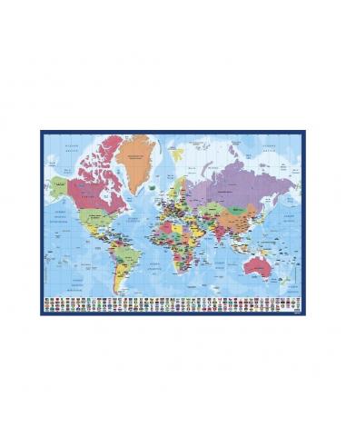 Vade tapete escritorio Mapa Mundo Portugues