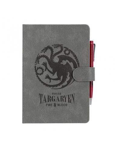 Cuaderno A5 premium + boligrafo Targaryen Juego de Tronos
