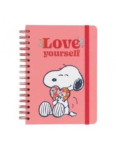 Cuaderno A5 Love Yourself Snoopy