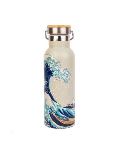 Botella acero inoxidable La Gran Ola de Kanagawa Hokusai 500ml