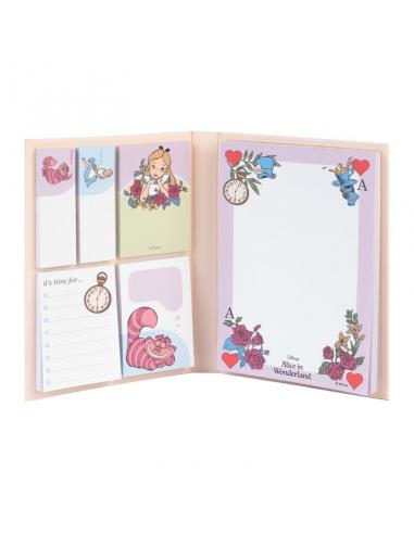 Cuaderno notas adhesivas Alicia en el Pais de las Maravillas Disney