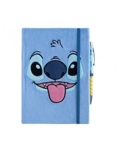 Cuaderno A5 premium + boligrafo proyector Stitch Disney