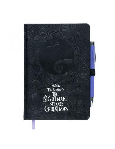 Cuaderno A5 premium + boligrafo proyector Pesadilla Antes de Navidad Disney
