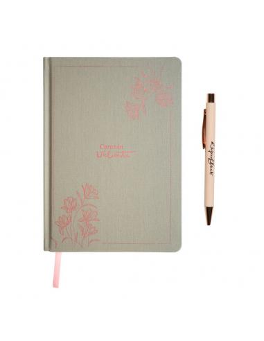 Set Cuaderno A5 + Boligrafo Raquel Beck