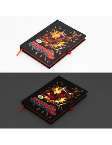 Cuaderno A5 premium led Deadpool Marvel