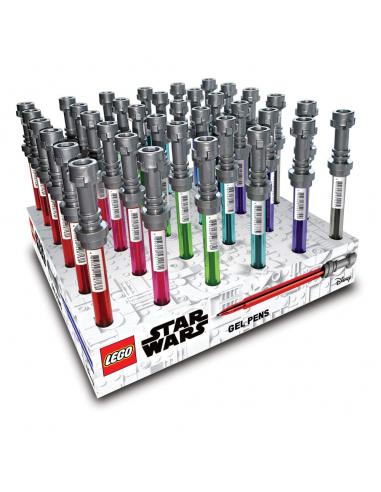 LEGO Star Wars Bolígrafos de gel Sable de Luz Expositor (36)