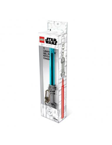 LEGO Star Wars Bolígrafo de gel con Llavero Azul celeste
