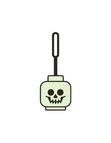 LEGO Minifigures Classic Llavero Skeleton head Glow in the Dark 10 cm