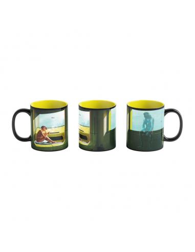 Cyberpunk 2077 Game Art Chronicles Taza Artwork Inspired by Edward Hopper 450 ml