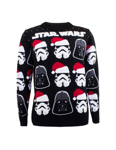 Star Wars Sweatshirt Christmas Jumper Darth Vader / Stormtrooper