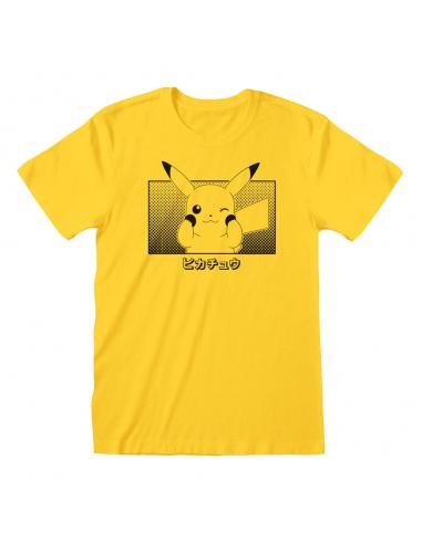 Pokemon Camiseta Pikachu Katakana