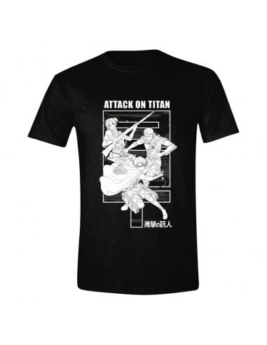 Attack on Titan Camiseta Monochrome Trio