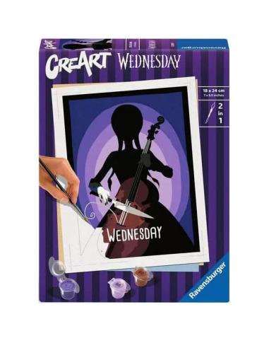 Wednesday Set de Pintar por Numeros CreArt Wednesday 18 x 24 cm