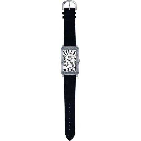 Reloj Black Leather Hello Kitty Diamond Collection Sanrio - Imagen 1