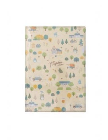 TOTORO EN EL BOSQUE FONDO BEIGE PORTAFOLIOS A4 CM MI VECINO TOTORO