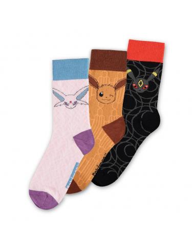 Pokémon Pack de 3 Calcetines Eevee Evolution 2.0 39-42