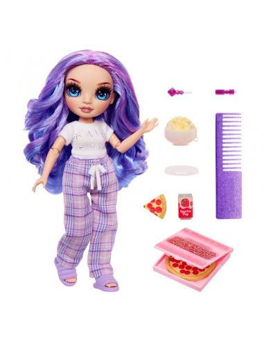 Muñeca Violet Fiesta pijama Rainbow High 22cm
