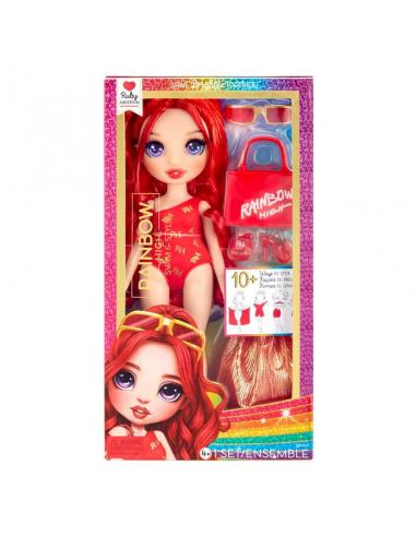 Muñeca Ruby Bajo el sol Rainbow High 25cm