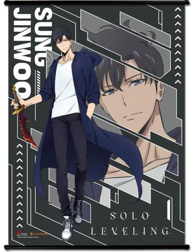 Solo Leveling Póster Tela Sung Jinwoo S-Rank #2 44 x 33 cm