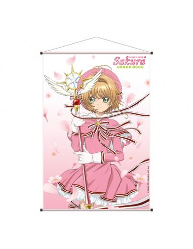 Cardcaptor Sakura Clear Card Póster Tela Sakura Kinomoto Cherry Blossoms 60 x 90 cm