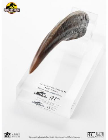 Jurassic Park ECC Elite Creature Line Estatua Velociraptor Hand Claw Prop 12 cm