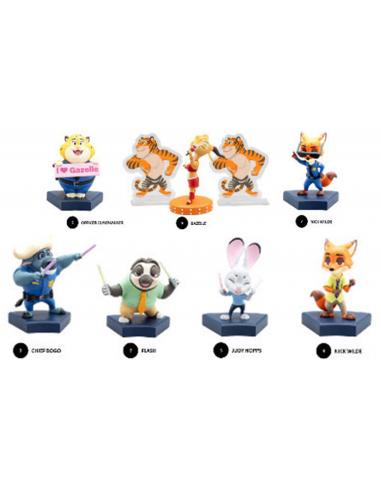 Zootopia figuras mini Hero Box Urban Safari Series 8 cm Expositor (6)