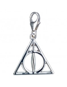 Colgante charm Deathly Hallows Harry Potter plata - Imagen 1