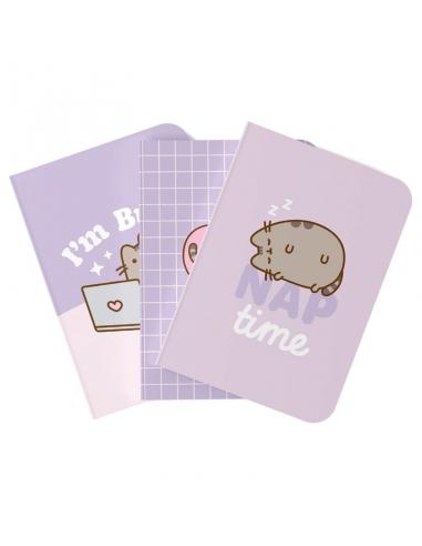 Set 3 cuadernos A6 Moments Pusheen