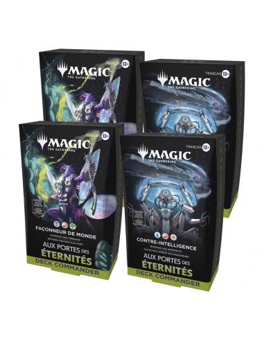 Magic the Gathering Aux portes des Éternités Mazos de Commander Caja (4) francés