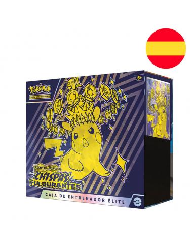 Estuche Entrenador Elite Chispas Fulgurantes Escarlata y Purpura Pokemon español