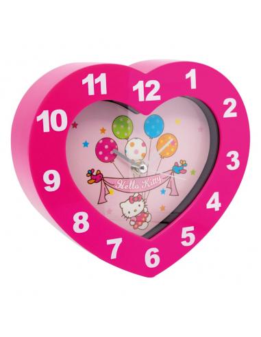 Sanrio Reloj de Pared Hello Kitty Heart Shaped