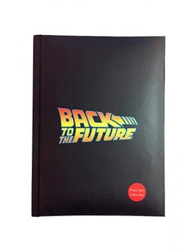 BACK TO THE FUTURE LOGO LIBRETA CON LUZ REGRESO AL FUTURO