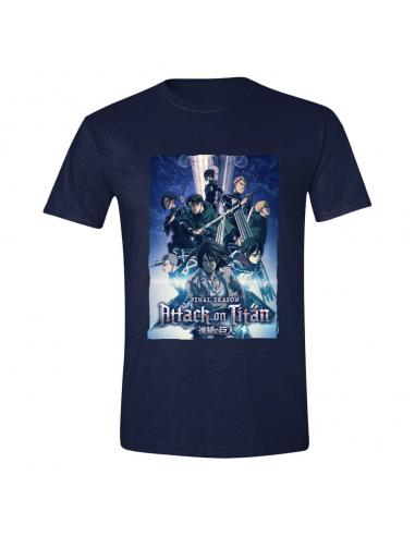 Attack On Titan Camiseta Season Poster talla XL