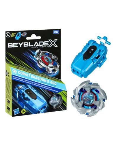 Set Premium lanzador con cuerda y top Cobalt Dragoon 2-60C Beyblade X