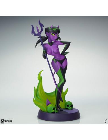 Original Artist Series Estatua Devil Girl (Purple and Green Variant) 30 cm